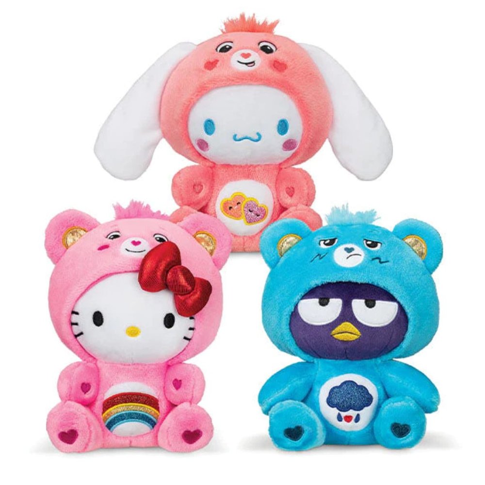 NEW! HTF Hello Kitty & Friends x Care Bears - Complete Set of 3